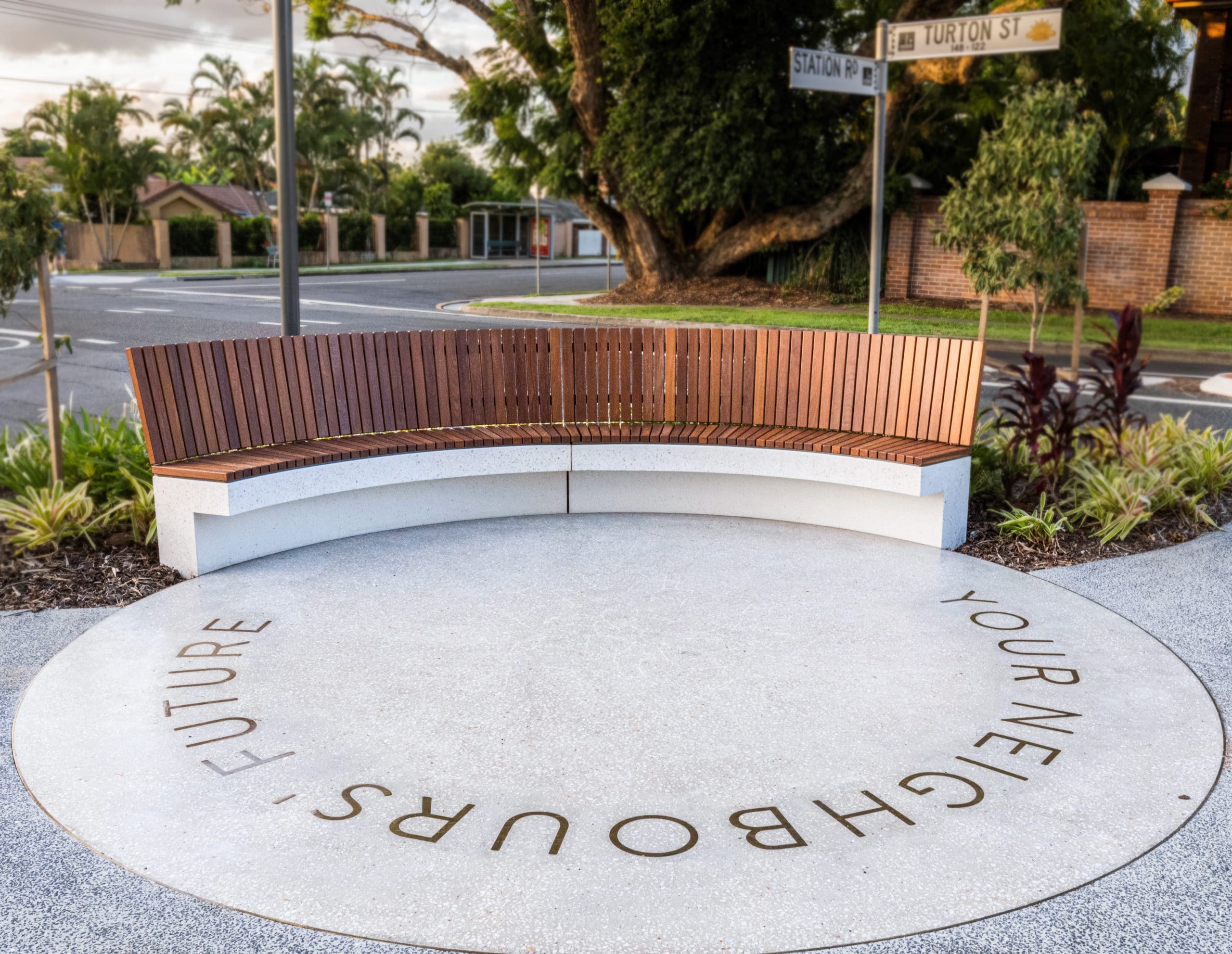 Sunnybank Curved Seating Urban+ Fountains & Furniture