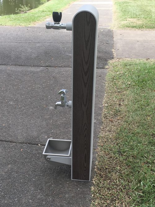 Drinking Station Bubbler with dog bowl Urban Fountains and Furniture
