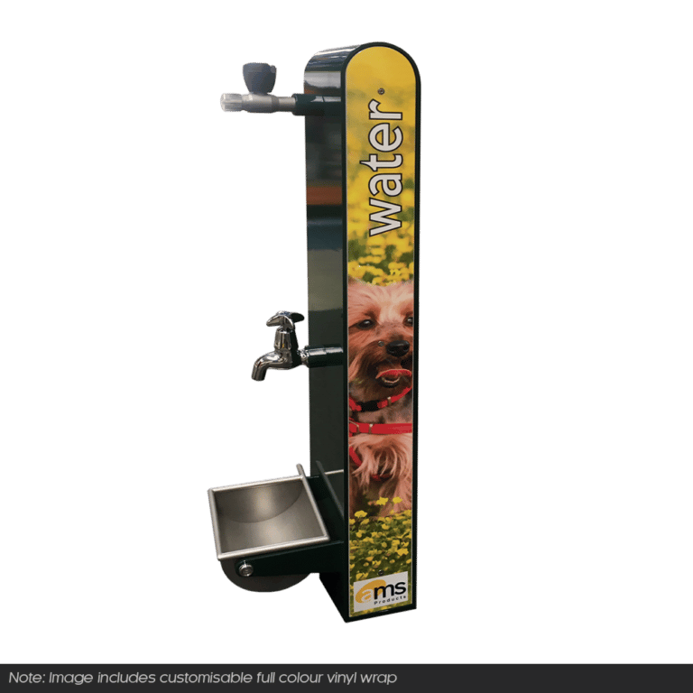 Drinking Station Bubbler with dog bowl Urban Fountains and Furniture