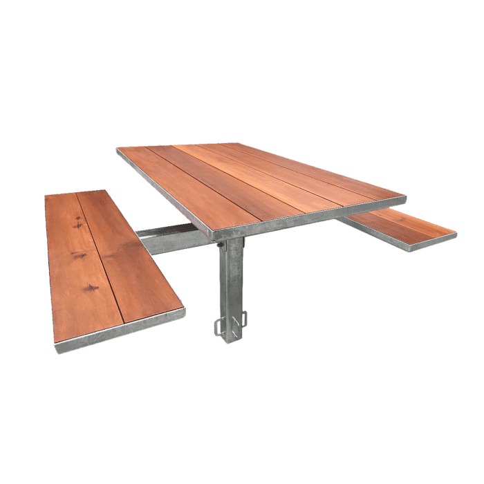 BT01 in ground picnic table for parks and schools